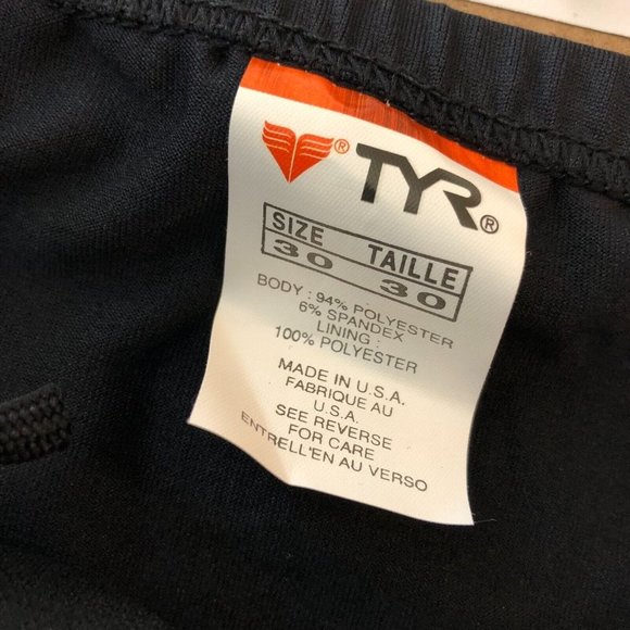 TYR Mens Racer Swimwear Bottoms Briefs Drawstring Phoenix Purple Black 30 US XS - Picture 6 of 11